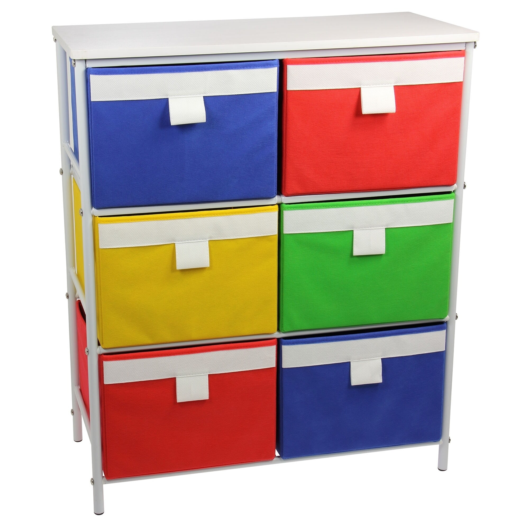 Shop Household Essentials Metal Storage Unit With 3 Shelves And 6
