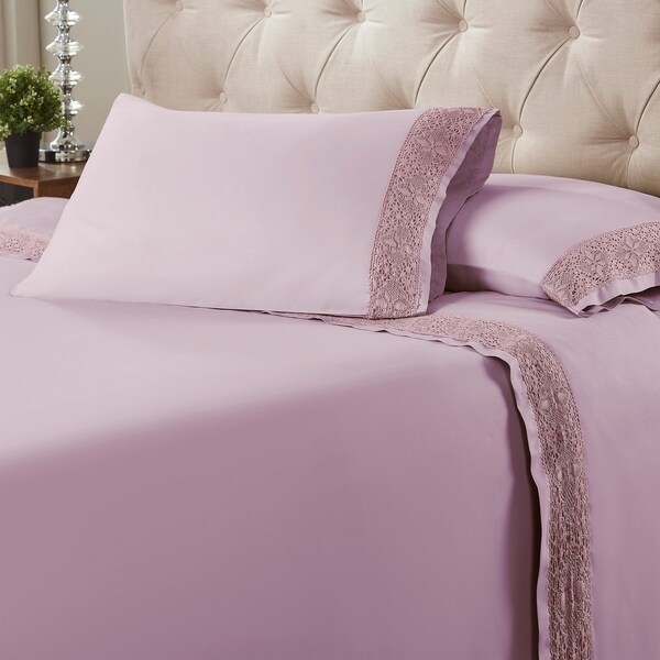 Microfiber Sheet Set Pink /& Orange Diamond Full Bed Sheets Bedding
