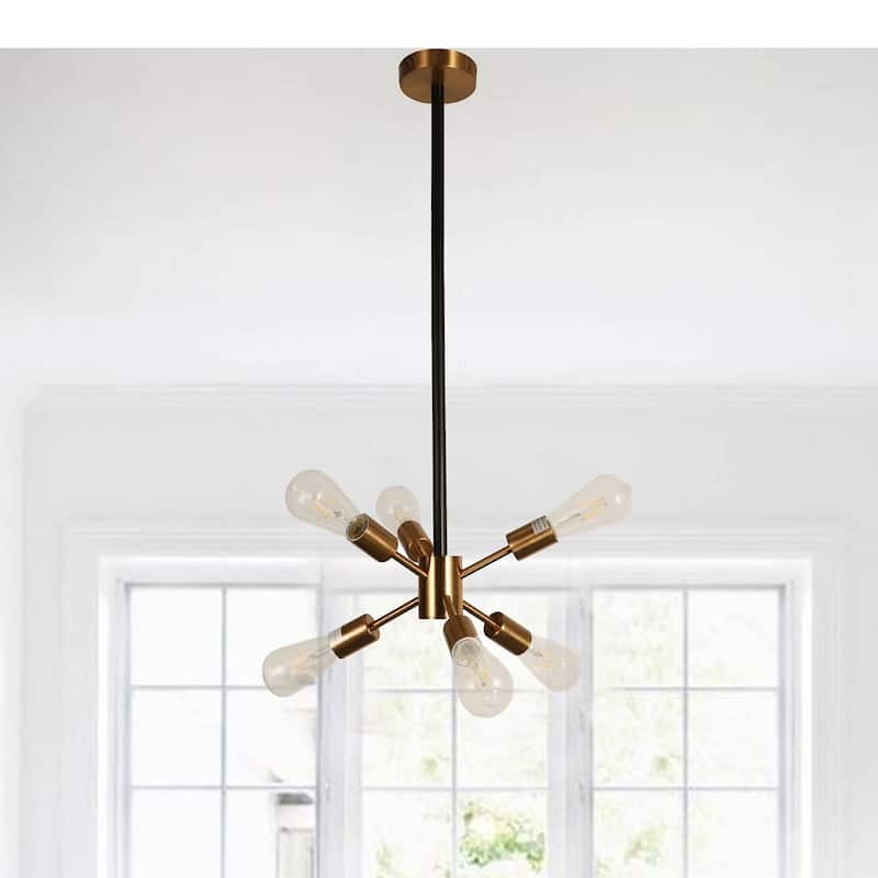 Eukleid Gold 6-light Chandelier