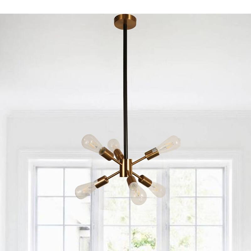 Eukleid Gold 6-light Chandelier