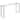 Chrome Finish Glass Console Table