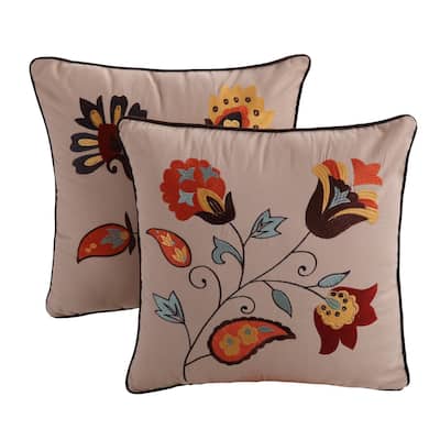 Greenland Home Fashions Andorra-Sedona Pillow Set (Set of 2 Pillows)
