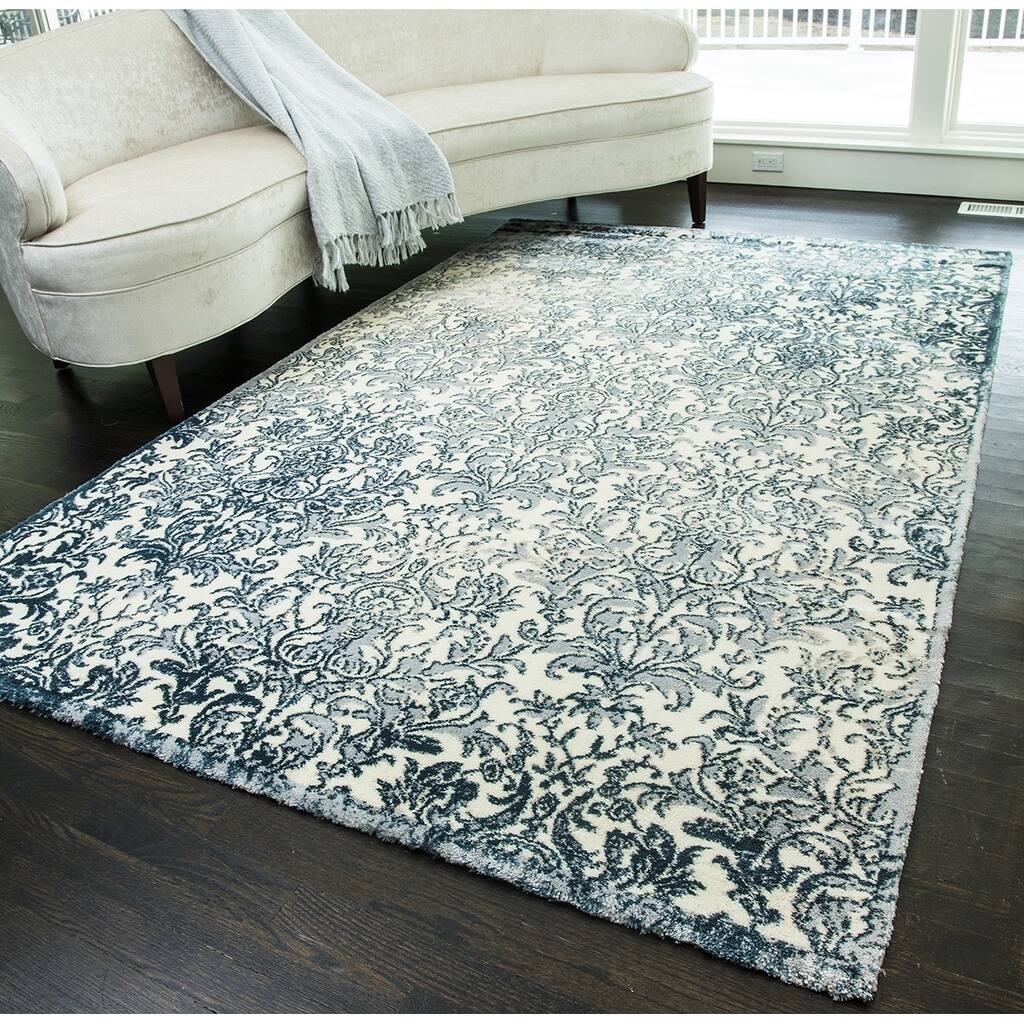 Copper Grove Christiansted Cerulean Ultra Plush Oriental Area Rug