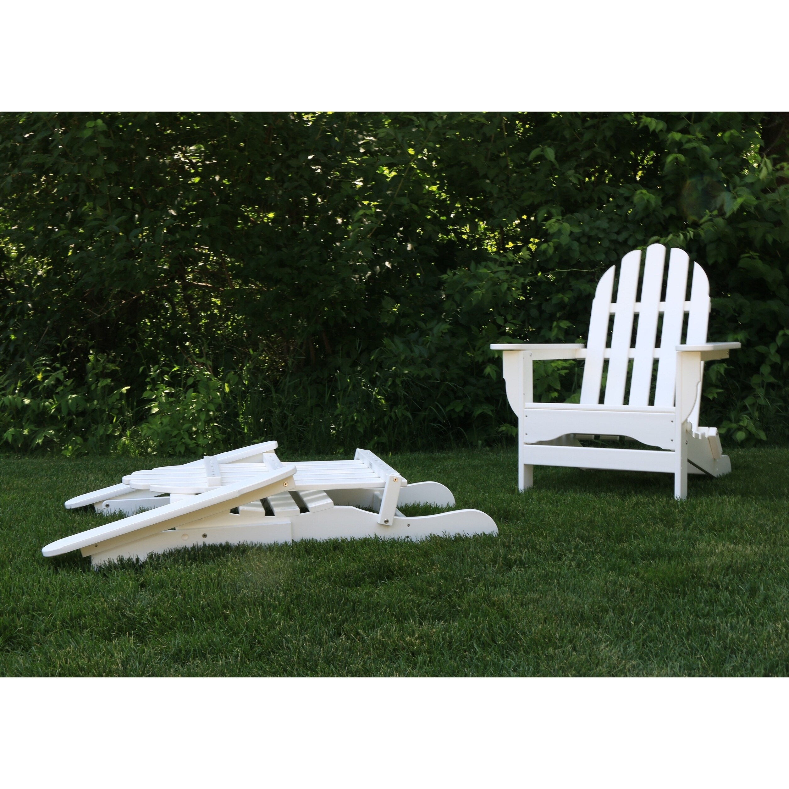 Shop Wyndtree Recycled Plastic Folding Adirondack Chair Assembled