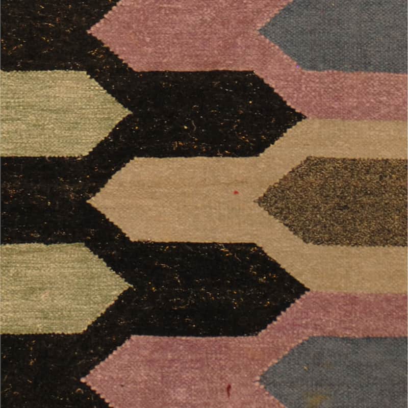 Handmade One-of-a-Kind Chenille Flatweave Rug (India) - 2'5 x 3'10