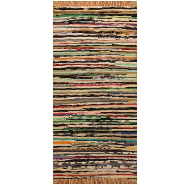 Handmade One-of-a-Kind Wool Kilim (India) - 1'9 x 3'5