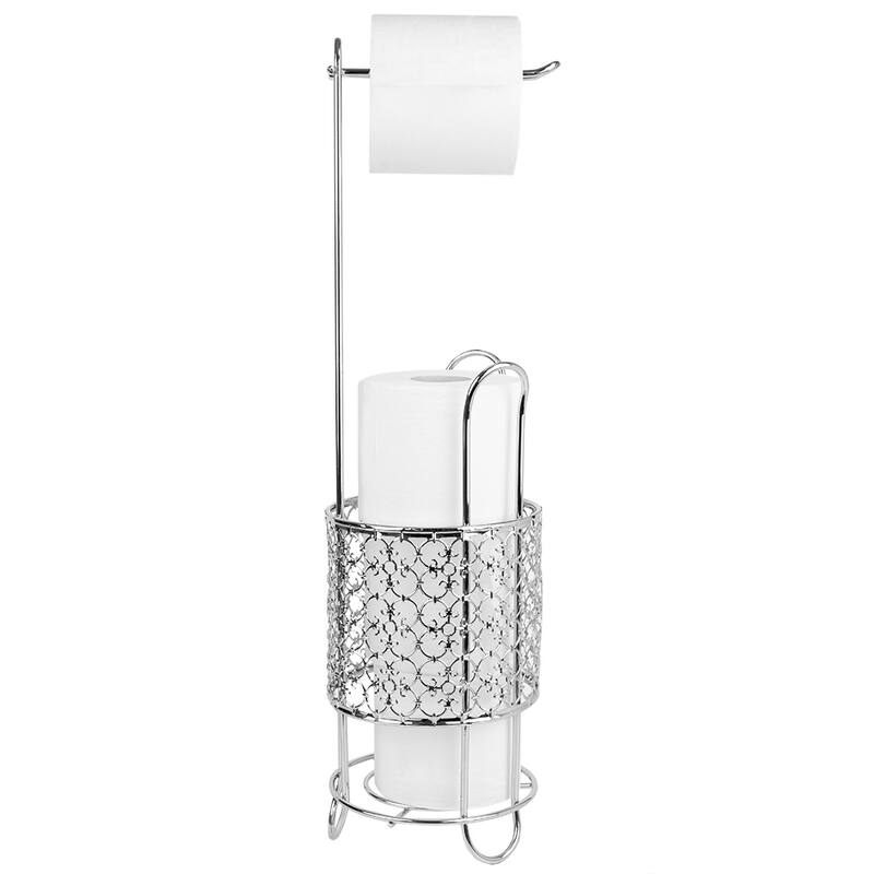 Free Standing Dispensing Toilet Paper Holder, Chrome