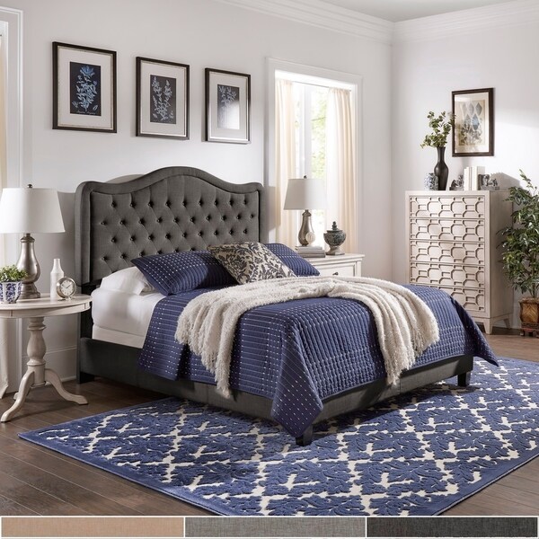 Copper Grove Gottleuba Adjustable Diamond-tufted Camel-back Bed. Opens flyout.