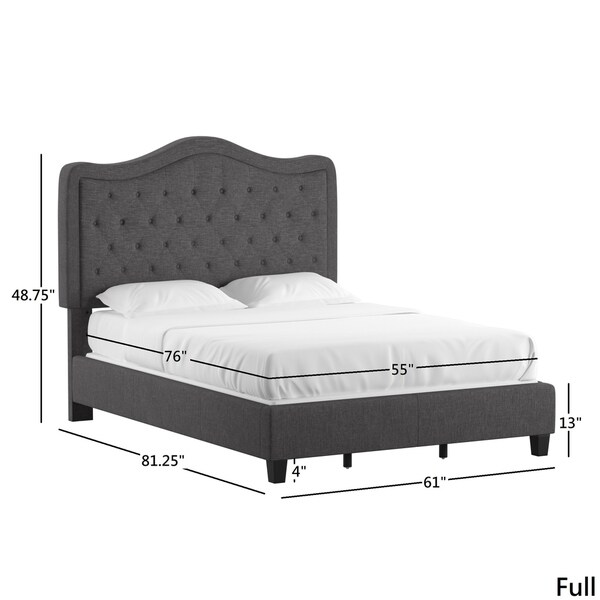 Copper Grove Gottleuba Adjustable Diamond-tufted Camel-back Bed