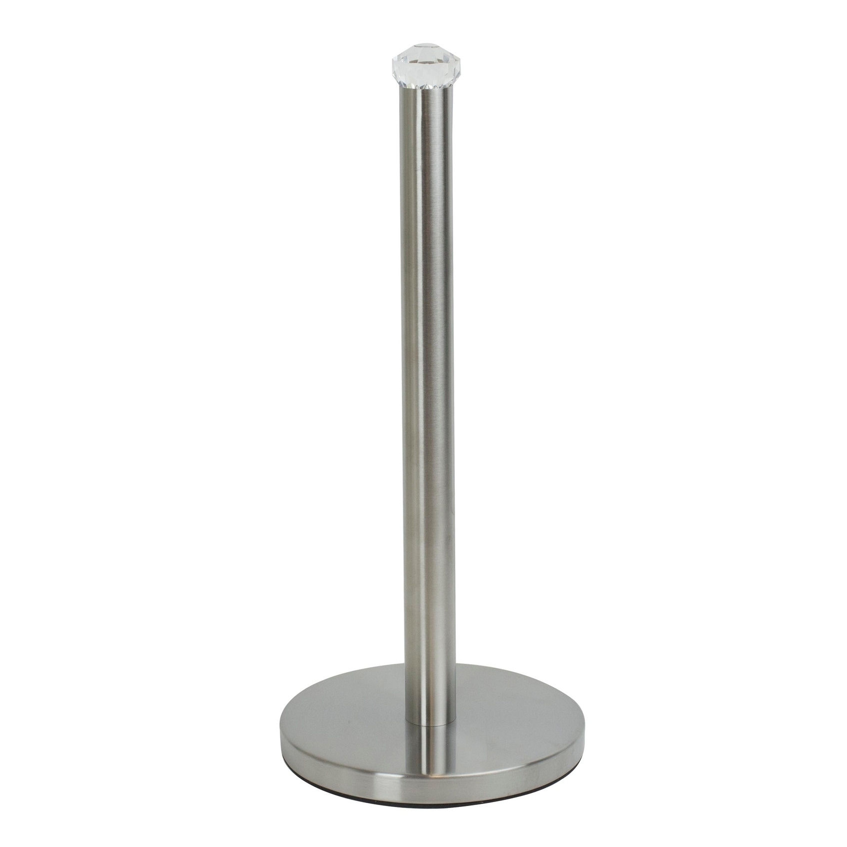 Shop Freestanding Paper Towel Holder With Faux Crystal Top Satin