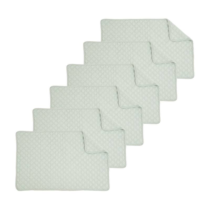 Abbott Solid Color Quilted Placemat (Set of 6) - N/A
