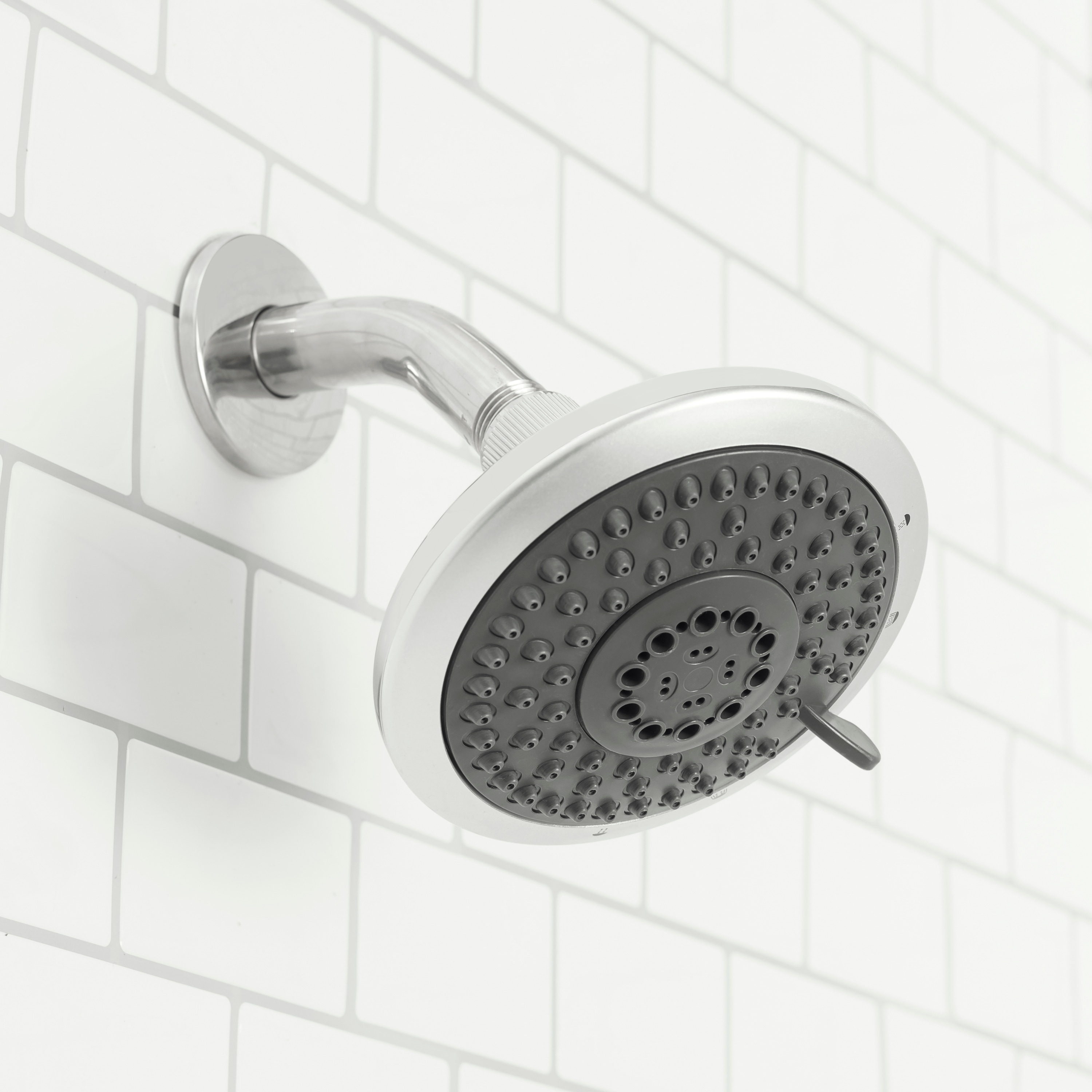 Luxury Retreat Fixed 5 Function Shower Head, Chrome