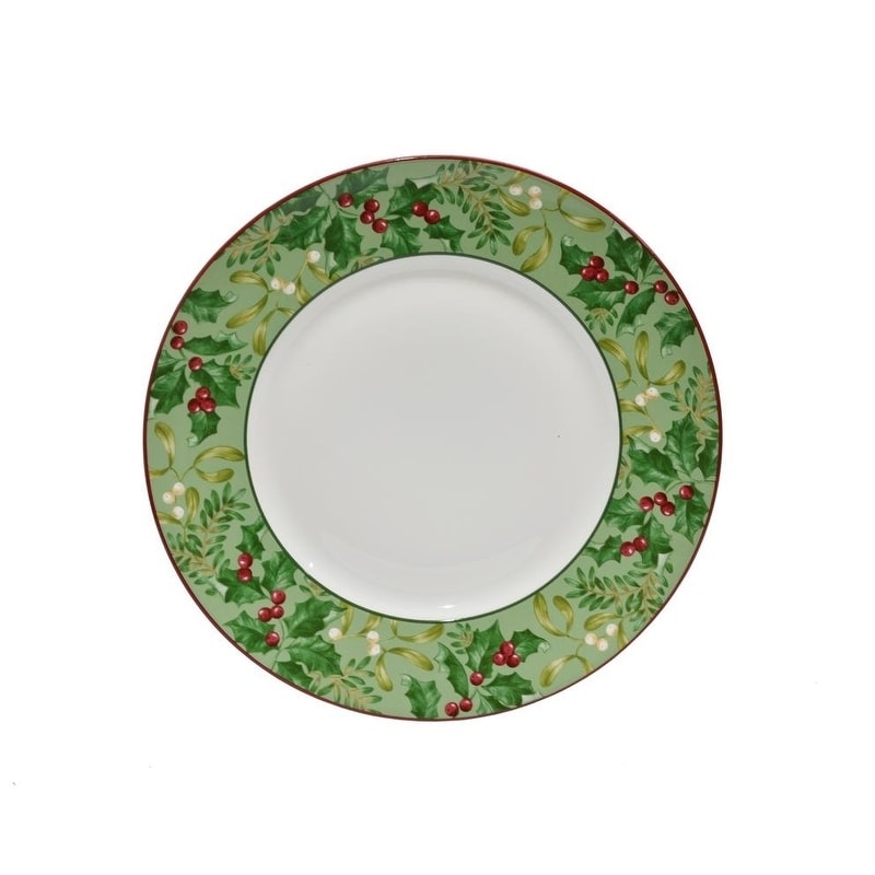 222 Fifth Christmas Foliage 16 Piece Dinnerware Set, Service for - Main Image