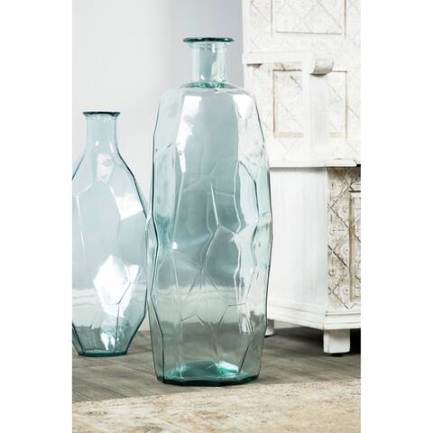 Clear Recycled Glass Spanish Vase
