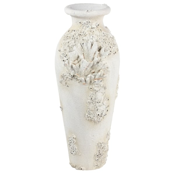 Shop The Curated Nomad Barnacles Nautical Tall White Stone Floor