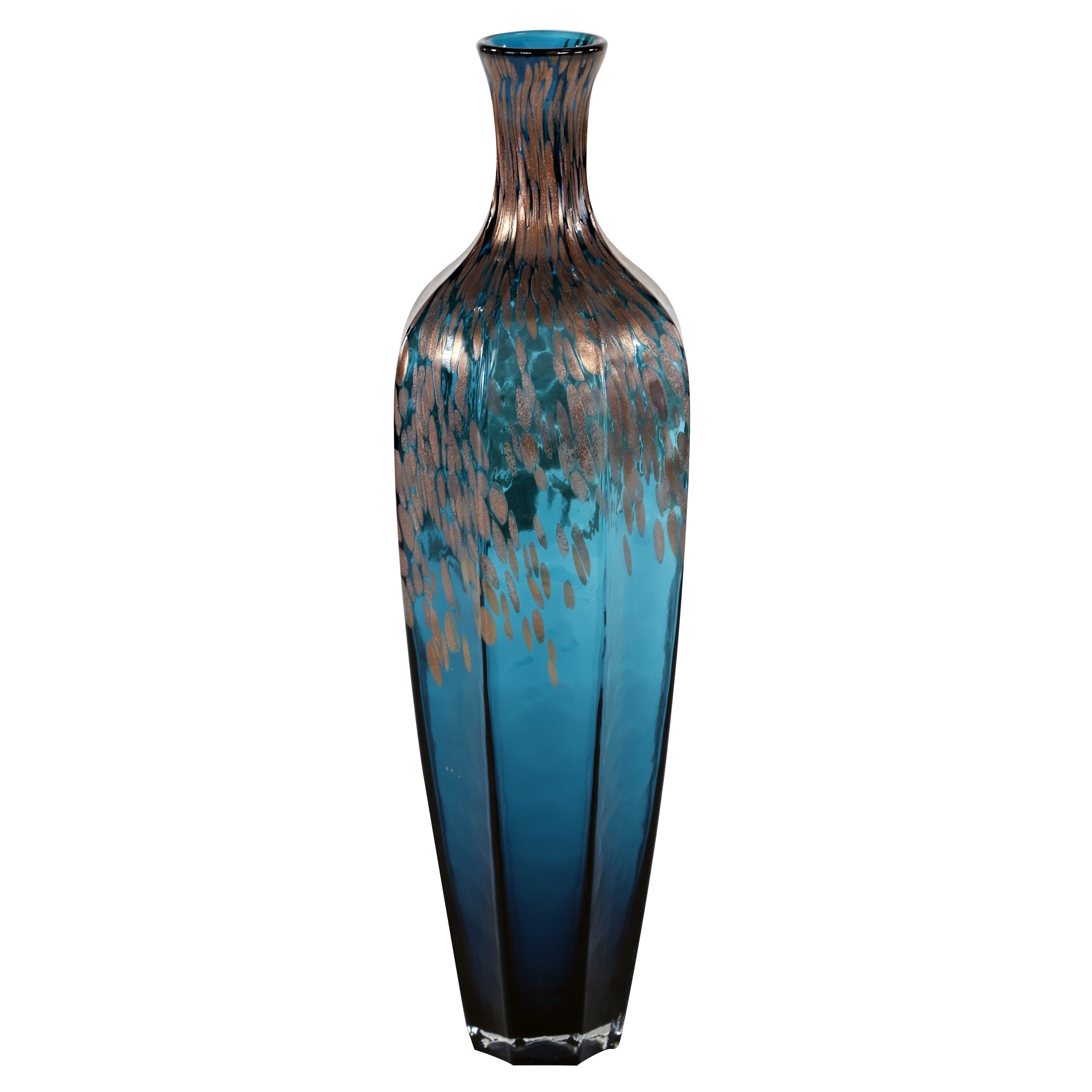 Porch & Den Kelso Metallic Spot Translucent Glass 23-inch Floor