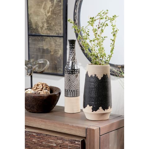 Black Porcelain Contemporary Vase