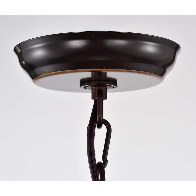 Lorette Oil Rubbed Bronze 3-light Crystal Chandelier