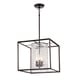 preview thumbnail 2 of 6, Lorette Oil Rubbed Bronze 3-light Crystal Chandelier