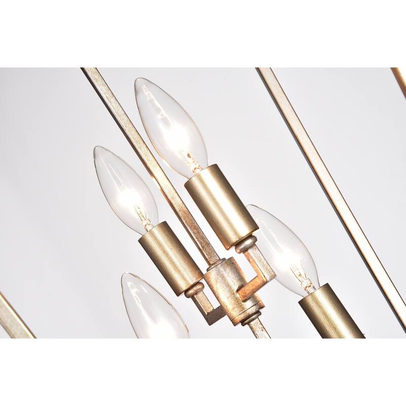 Carpena Light Brown Metal 4-light Chandelier