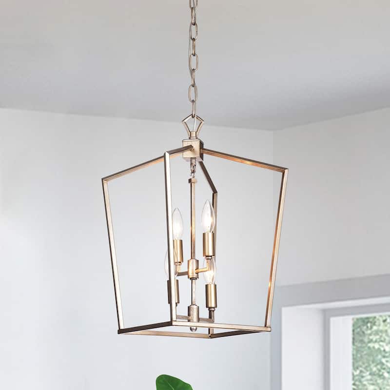 Carpena Light Brown Metal 4-light Chandelier