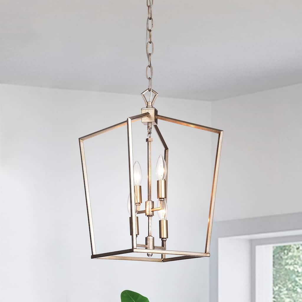 Carpena Light Brown Metal 4-light Chandelier