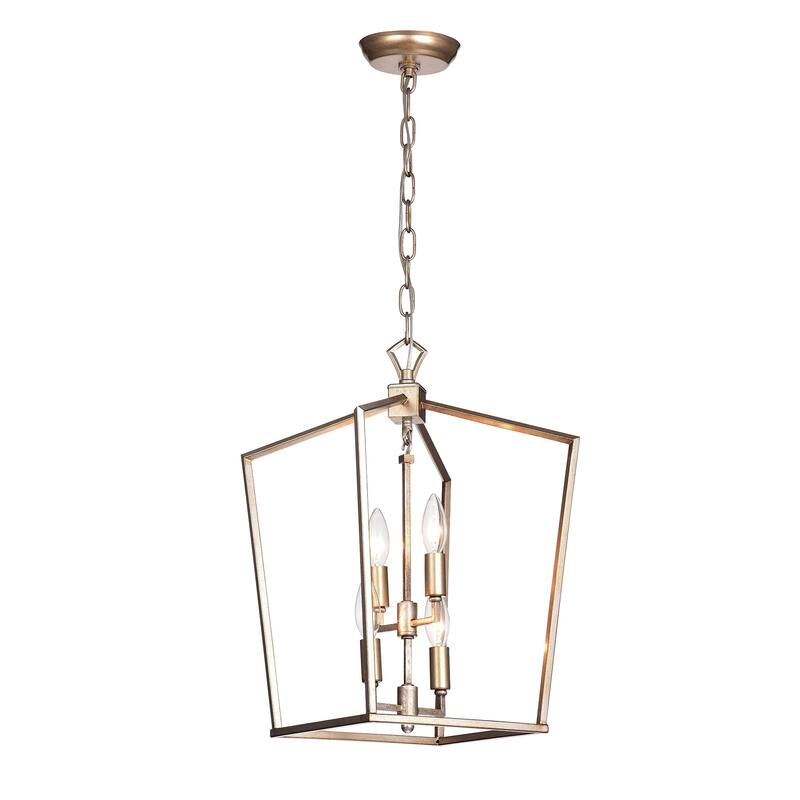 Carpena Light Brown Metal 4-light Chandelier