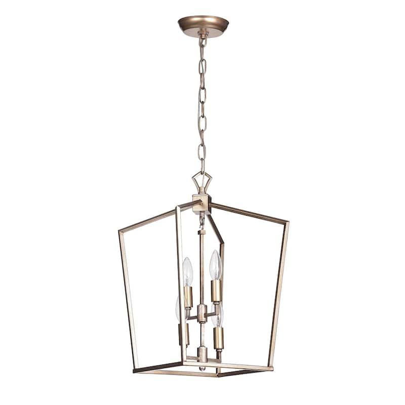 Carpena Light Brown Metal 4-light Chandelier