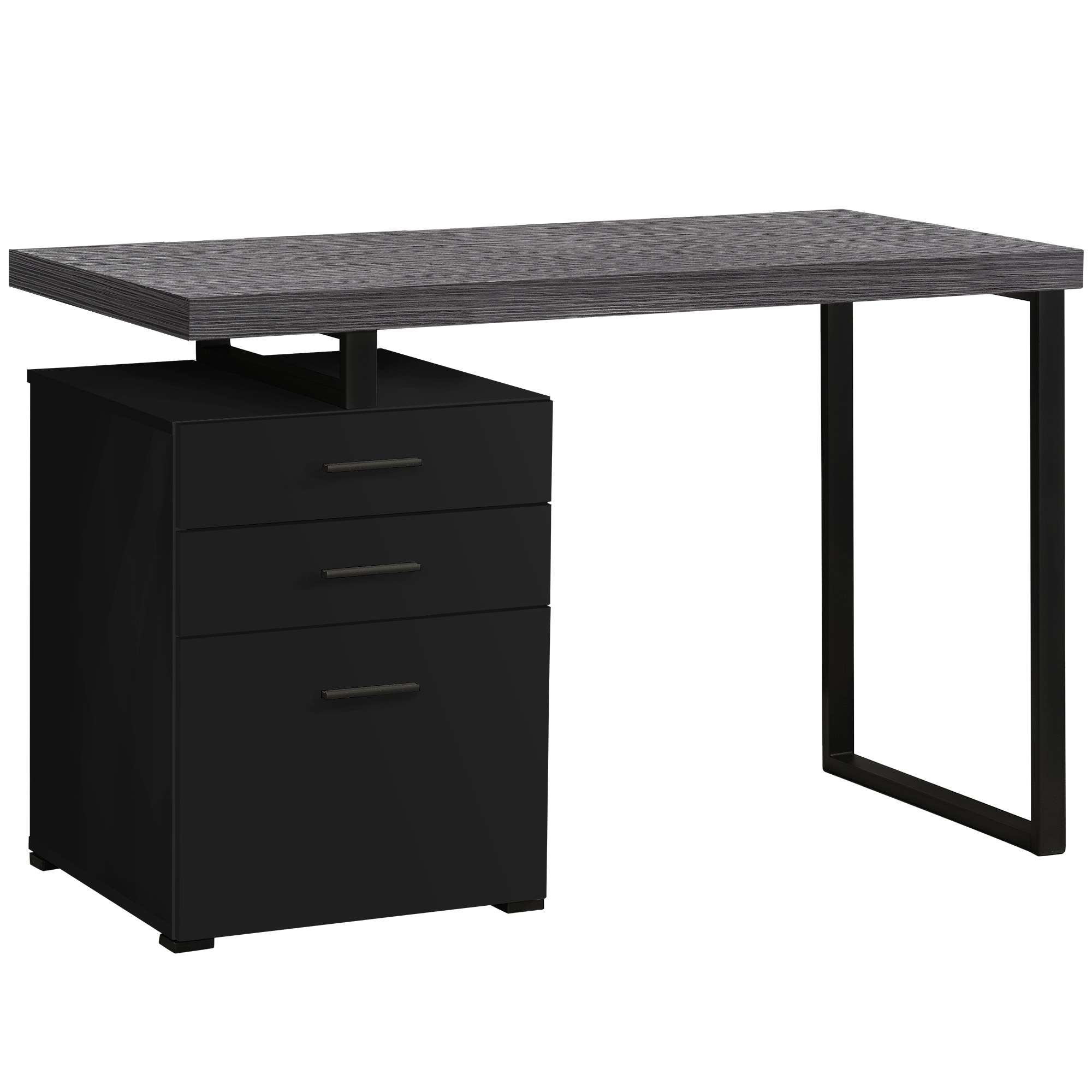 Shop Black Grey Top Left Right Facing Computer Desk Free