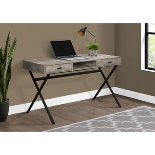 Computer Desk, Home Office, Laptop, Storage Drawers, 48" Long, Work, Metal, Laminate, Contemporary, Modern