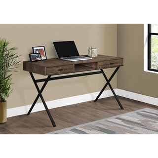 Computer Desk, Home Office, Laptop, Storage Drawers, 48" Long, Work, Metal, Laminate, Contemporary, Modern
