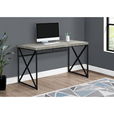 Computer Desk, Home Office, Laptop, Work, Metal, Laminate, Contemporary, Modern