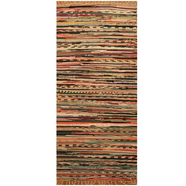 Handmade One-of-a-Kind Wool Kilim (India) - 1'8 x 3'3
