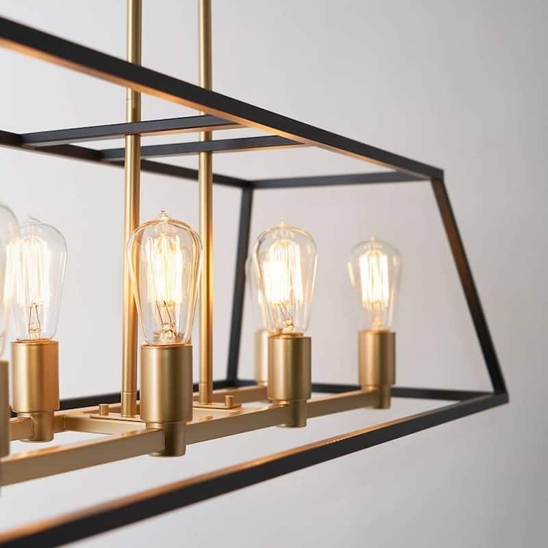 Rectangular 8 Pendant Light Fixture