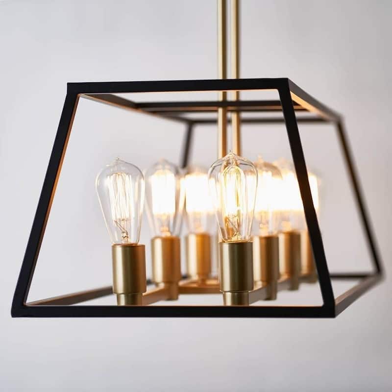 Rectangular 8 Pendant Light Fixture