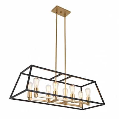 Rectangular 8 Pendant Light Fixture