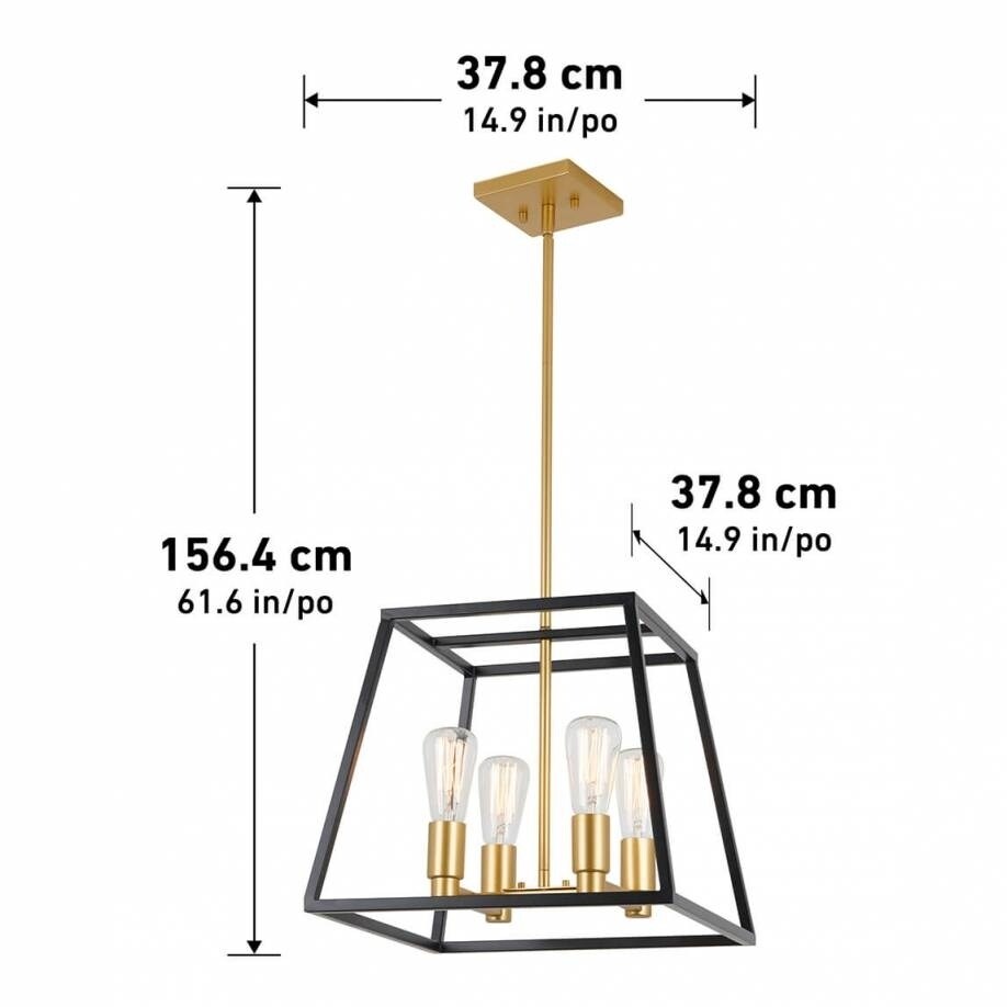 Shop Carter Square 4 Pendant Light Fixture Free Shipping Today