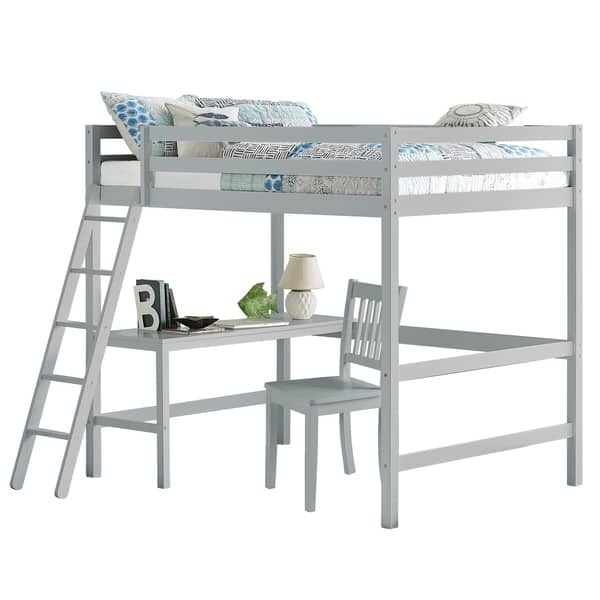 Shop Taylor Olive Tansy Full Size Loft Bed With Chair On Sale