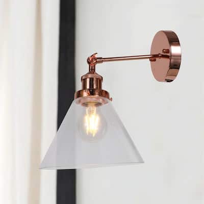 Buris Polished Copper 1-light Wall Sconce