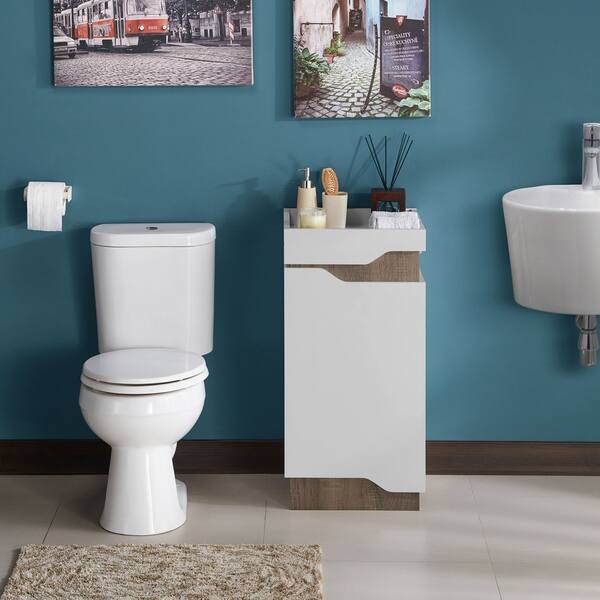 Shop Furniture Of America Shar Modern White 2 Shelf Bathroom