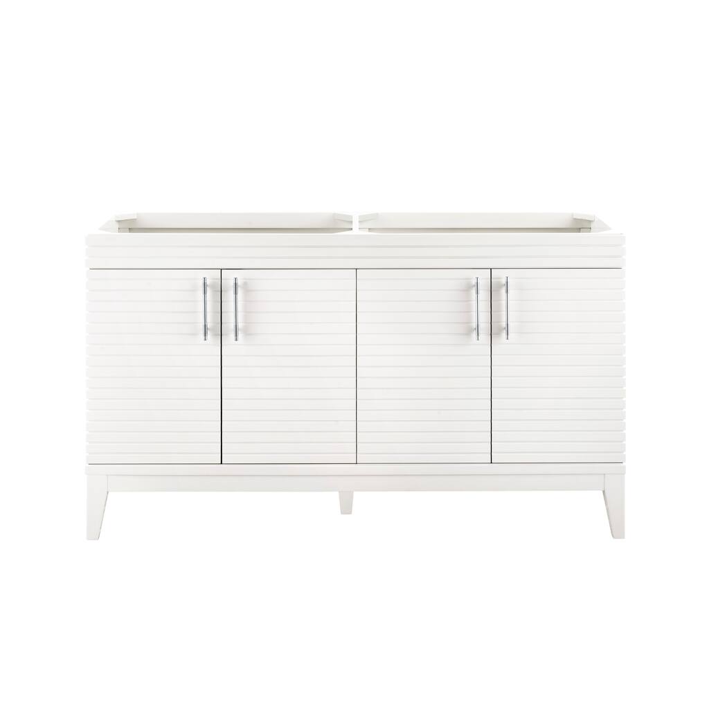Lineage 59-in. Glossy White Double Vanity