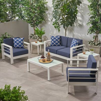 Loveseat White Aluminum Patio Furniture Find Great Outdoor