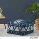 preview thumbnail 7 of 10, Azelea Boho Cube Wool and Cotton Pouf by Christopher Knight Home