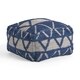 preview thumbnail 12 of 10, Azelea Boho Cube Wool and Cotton Pouf by Christopher Knight Home
