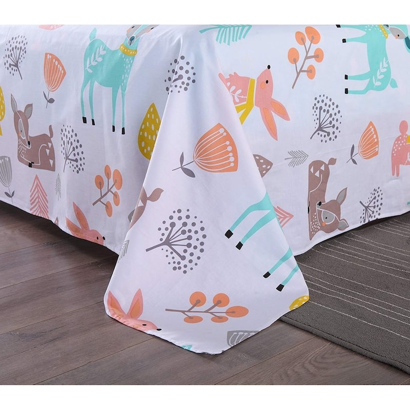 MarCielo Kids cotton sheet twin full sheets for girls boys children