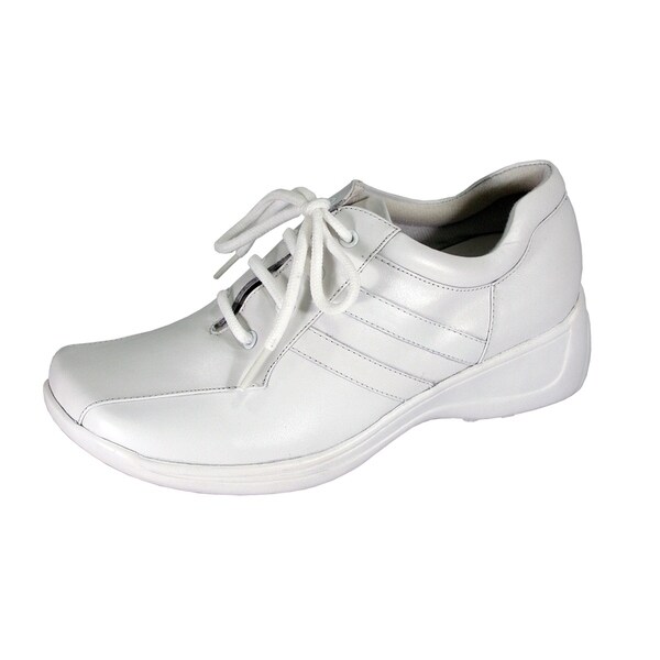 white wide width shoes