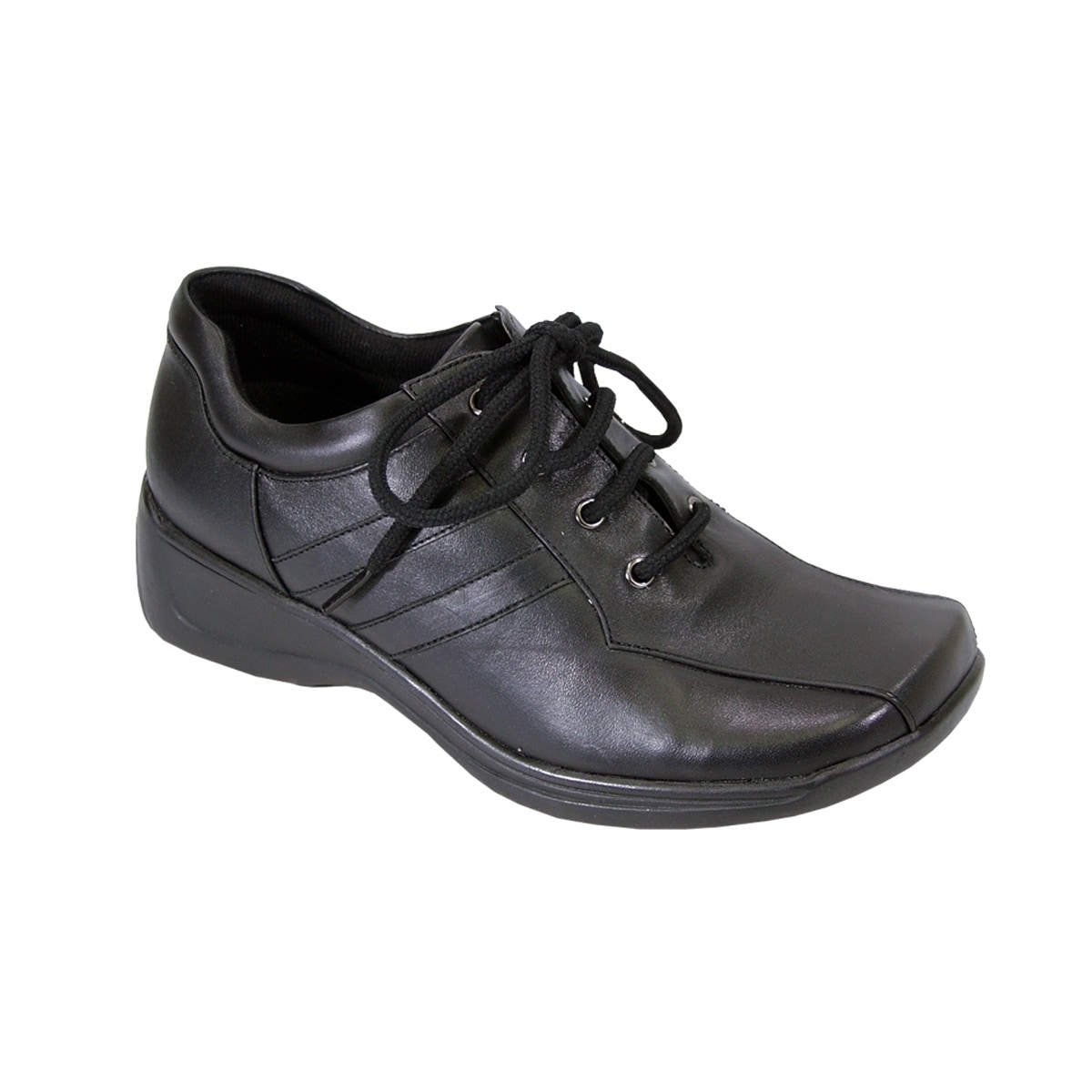 cushioned leather shoes