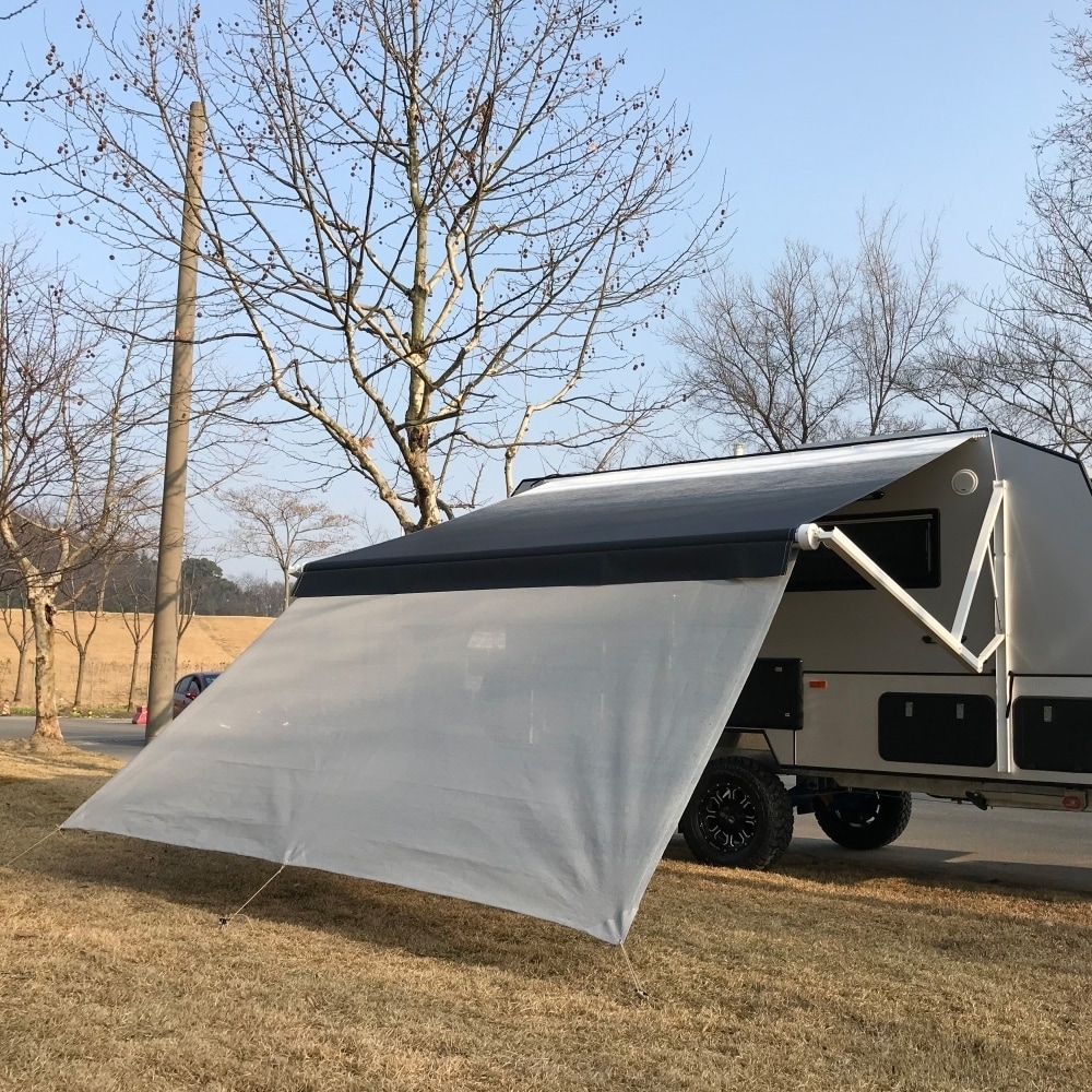 12 X 6 Feet Aleko Rv Deluxe Awning Sun Screen Gray Mesh - sun mesh roblox