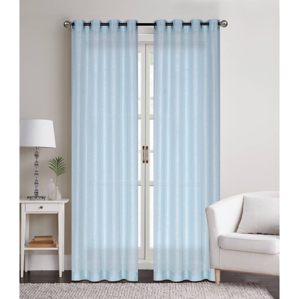 Porch & Den Carillion Semi-Sheer Jacquard Grommet Panel