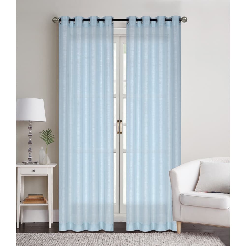 Porch & Den Carillion Semi-Sheer Jacquard Grommet Panel